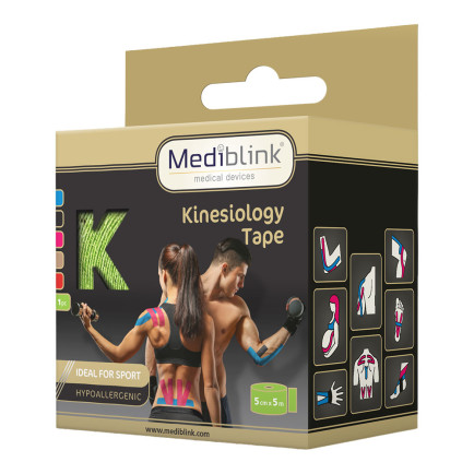 MEDIBLINK Kineziološka traka 5 cm x 5 m zelena M135