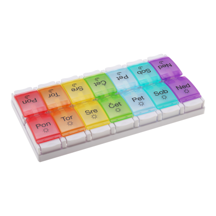 MEDIBLINK Tjedni dozator za tablete Piano Duo 2x/dan M022