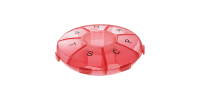 MEDIBLINK Tjedni dozator za tablete Lotus crveni 1x/dan M024